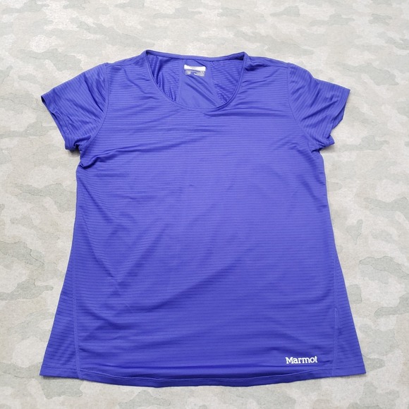 Marmot Tops - Marmot Top Womens Large Purple Pullover Short Sleeve
